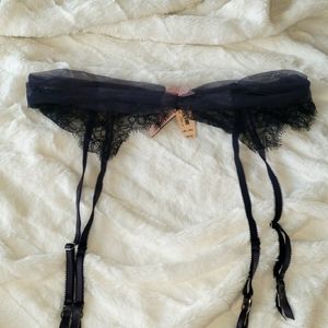 Lace and mesh garter from Victoria's secret.